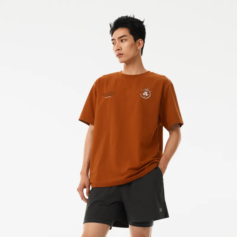 New Balance SS24 T Shirt Unisex Orange-6