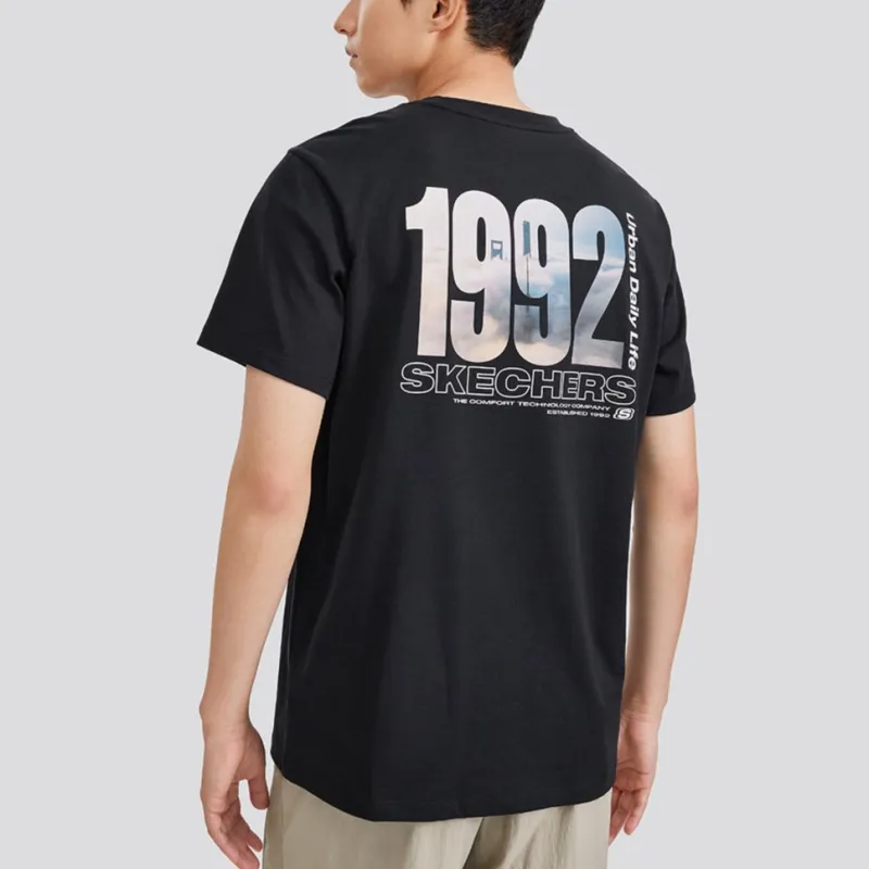 Skechers SS24 T Shirt Men's Carbon Black-3
