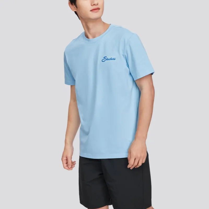 Skechers SS24 T Shirt Unisex Sky Blue-3