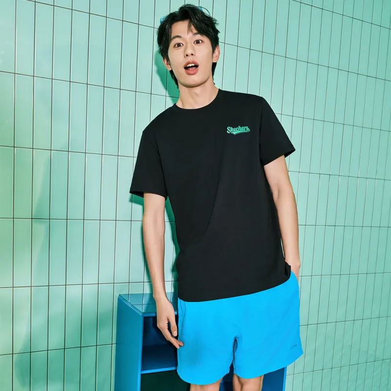 Skechers T Shirt Unisex Carbon Black-5
