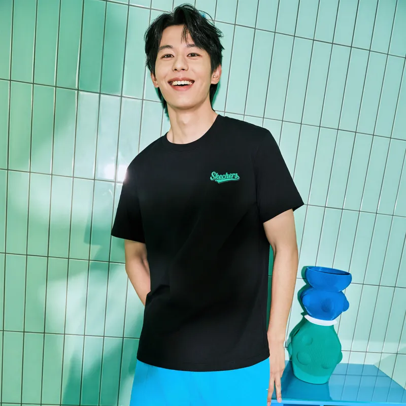 Skechers T Shirt Unisex Carbon Black-6