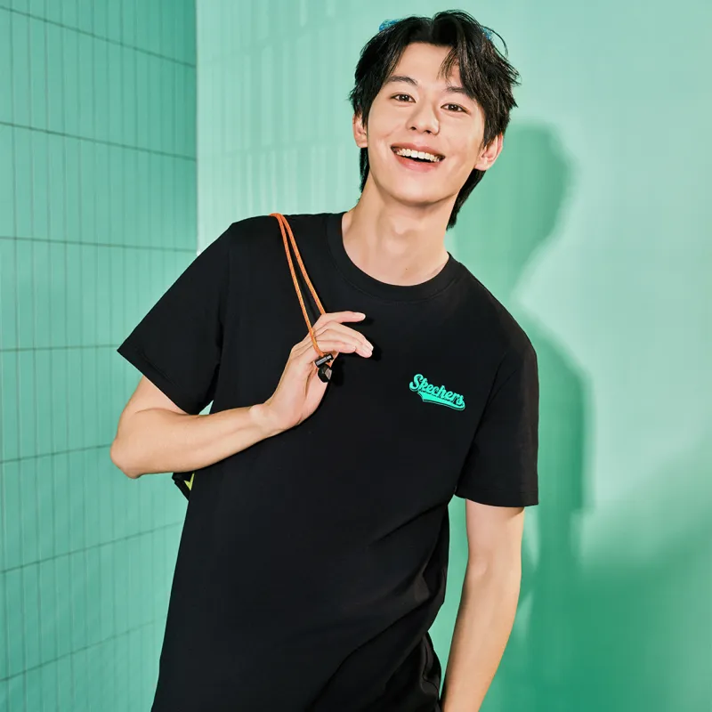 Skechers T Shirt Unisex Carbon Black-3