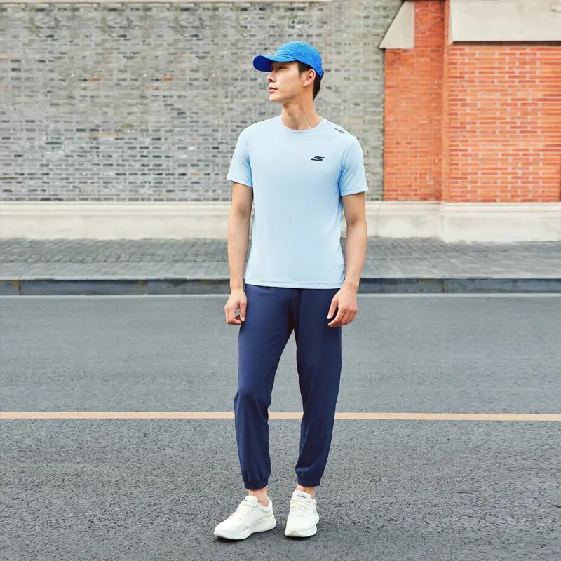 Skechers Knitted Sweatpants Men's Marine Collegiate Blue-4