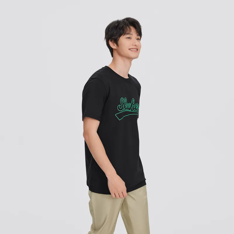 Skechers T Shirts Unisex Carbon Black/0018-3