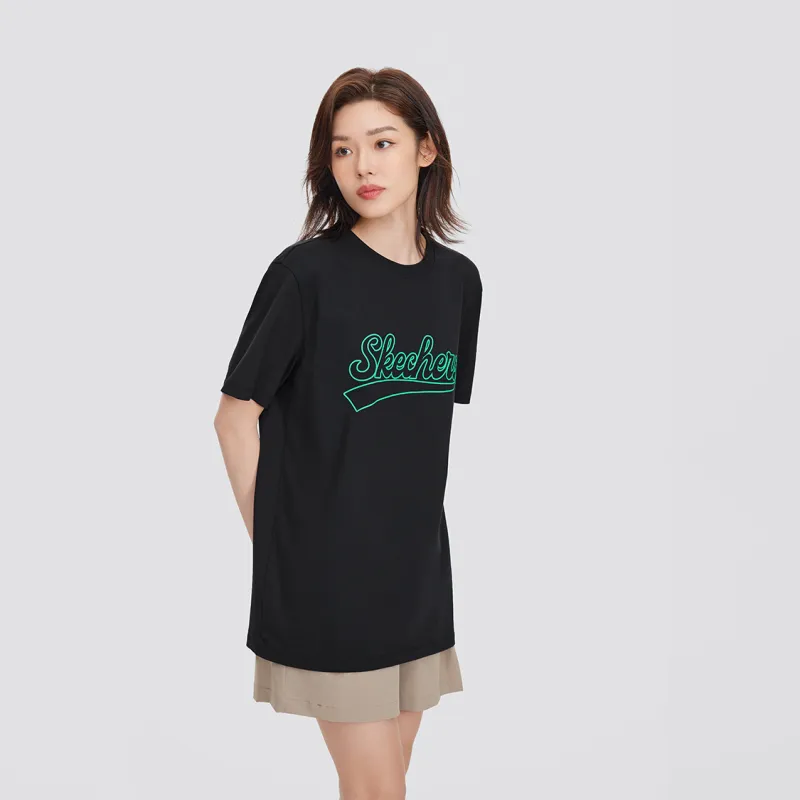 Skechers T Shirts Unisex Carbon Black/0018-4