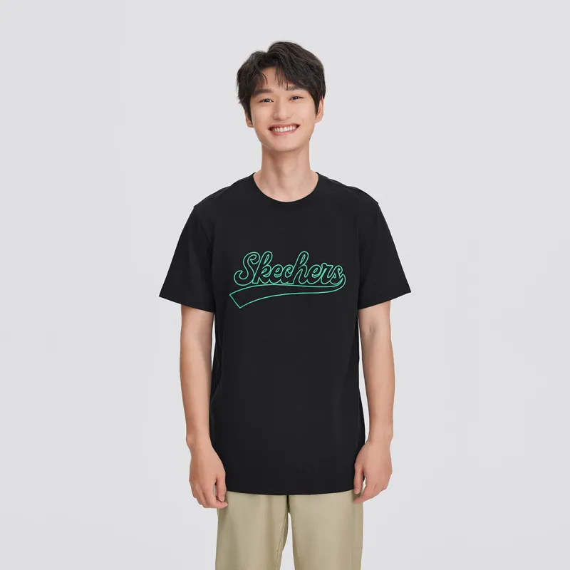 Skechers T Shirts Unisex Carbon Black/0018-1