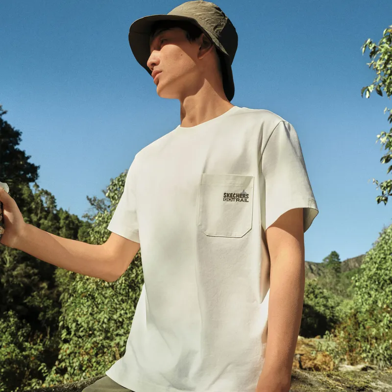 Skechers Wilderness Outdoor Collection Sorona T Shirt Men's Marshmallow White-2