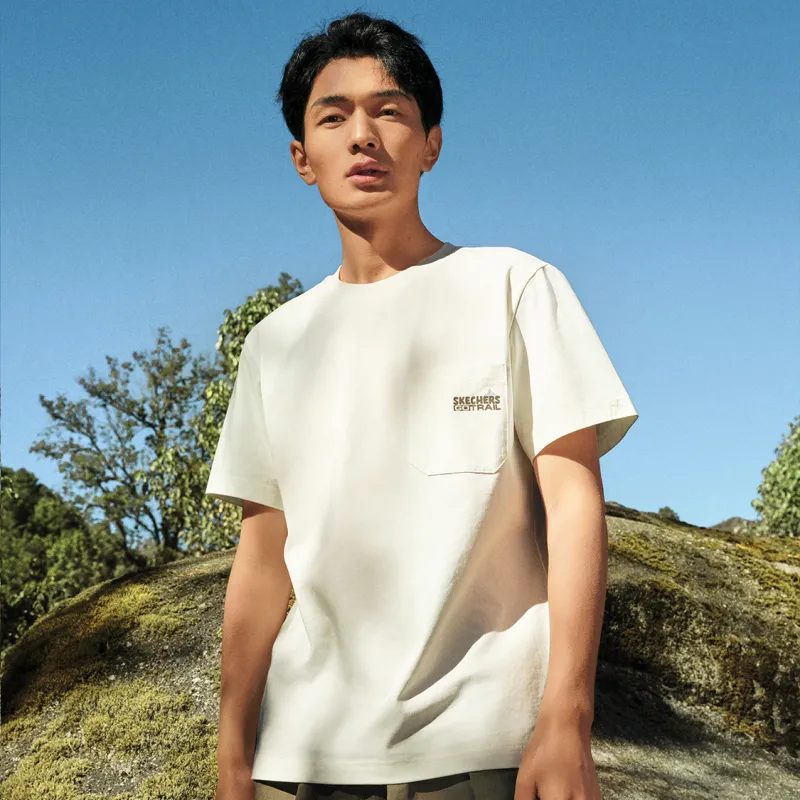 Skechers Wilderness Outdoor Collection Sorona T Shirt Men's Marshmallow White-3