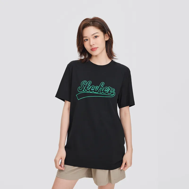 Skechers T Shirts Unisex Carbon Black/0018-2