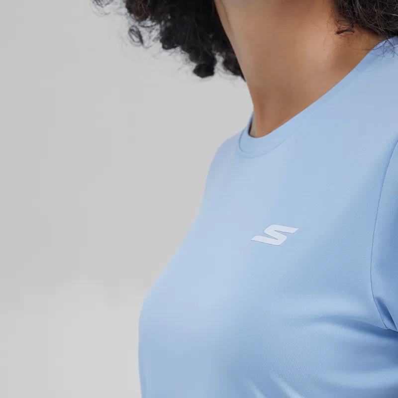 Skechers T Shirt Women's Cashmere Blue-1