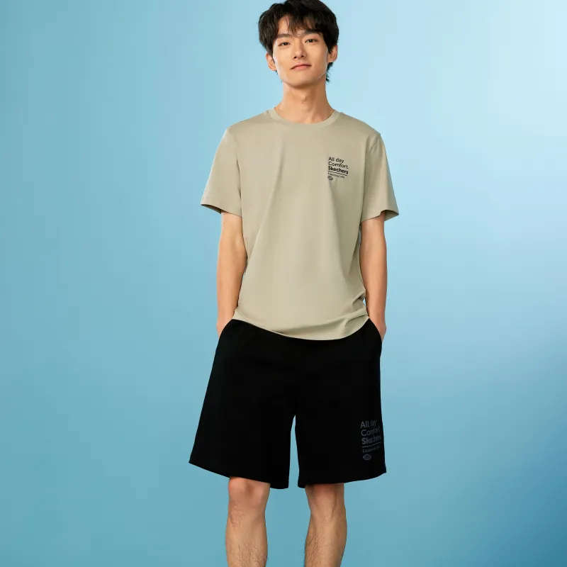 Skechers T Shirt Unisex Rock Beige-4