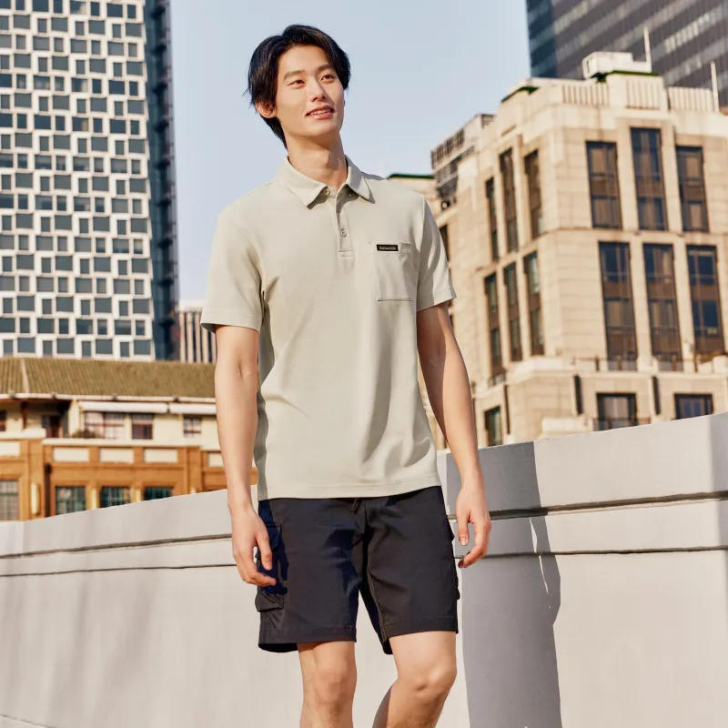 Skechers Polo Shirt Men's Silver Gray-4