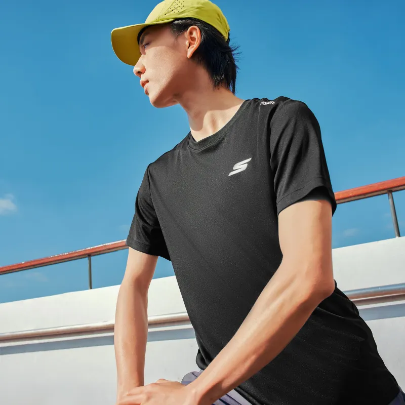 Skechers Comfort Technology Series T Shirt Men's Carbon Black-5