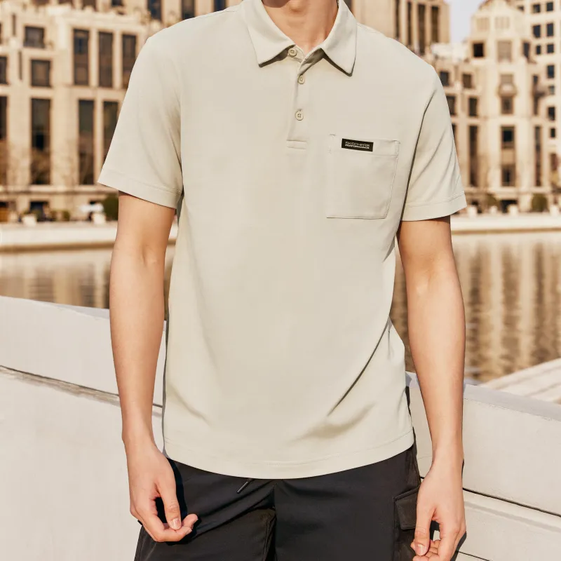 Skechers Polo Shirt Men's Silver Gray-2