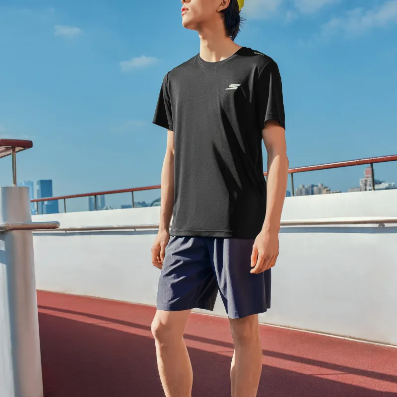 Skechers Comfort Technology Series T Shirt Men's Carbon Black-4
