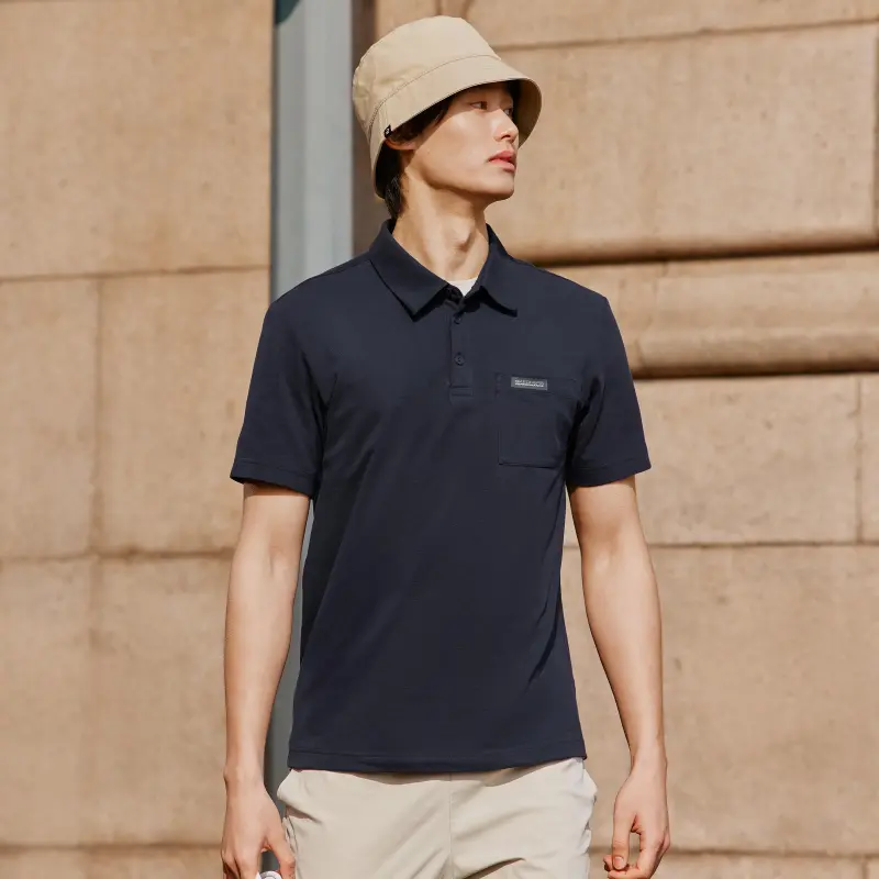 Skechers Polo Shirt Men's Navy Blue-2