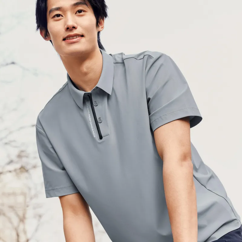 Skechers Polo Shirt Men's Trade Wind Gray-4