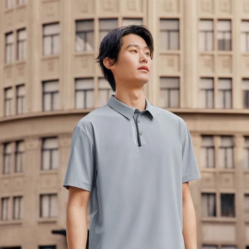 Skechers Polo Shirt Men's Trade Wind Gray-6