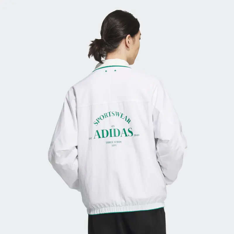 Adidas VERBIAGE Woven Jacket Jackets Coats Men's White-2
