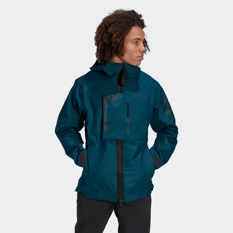 Adidas Water Resistant Windbreaker Jacket Men's Dark Green-1