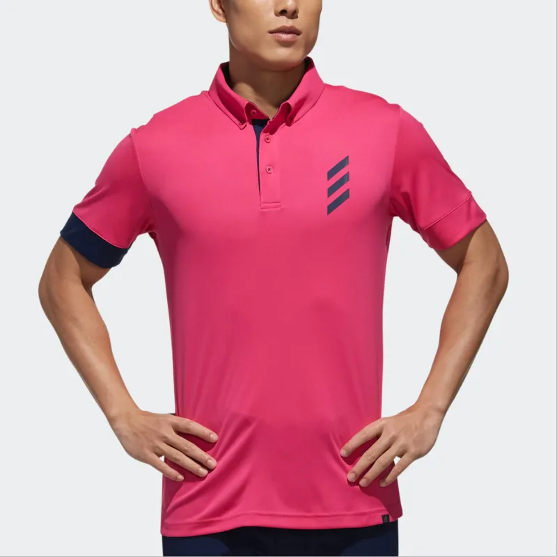 Adidas Adicross Polo Shirt Men's Peach Red-2