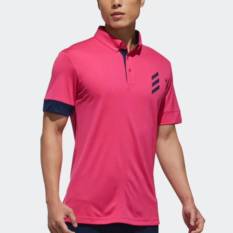 Adidas Adicross Polo Shirt Men's Peach Red-4