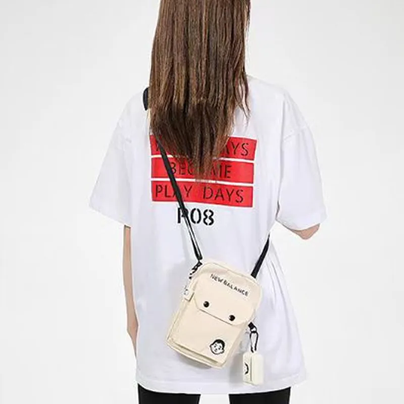 New Balance Noritake Collaboration Fabric Shoulder Bag Crossbody Bag Regular Unisex Ivory White-4
