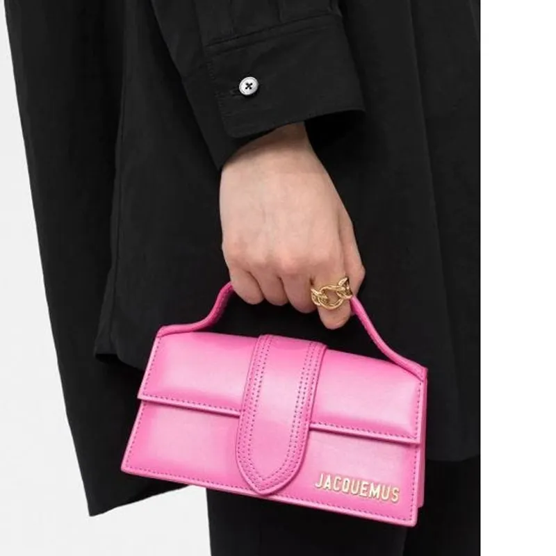 Jacquemus Le Bambinou Series Cow Leather Shoulder Bag, Crossbody Bag, Handbag Mini Women's Pink-4
