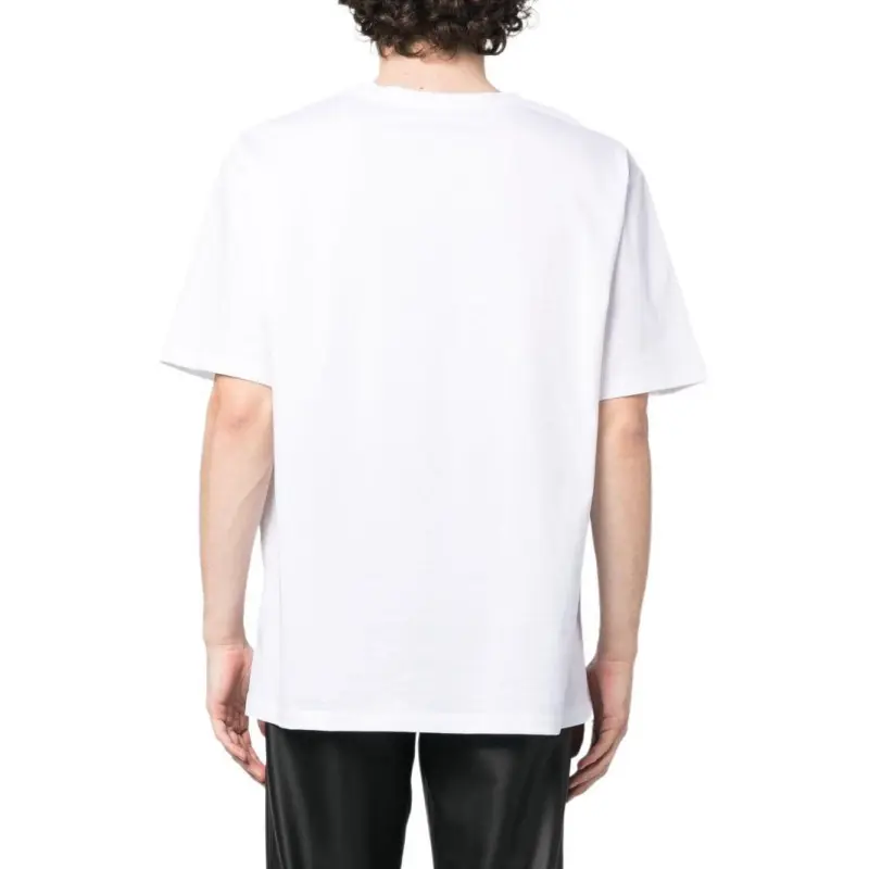 BALMAIN Logo Printed Crewneck T Shirt-4