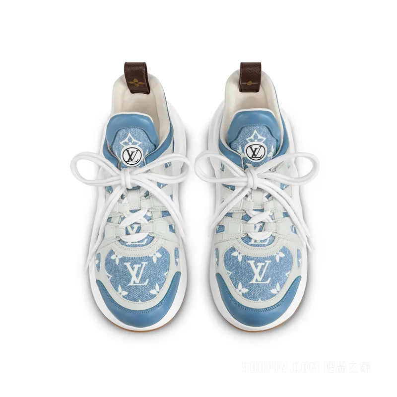 LOUIS VUITTON Archlight Low Top Casual Shoes Women's Blue White-4