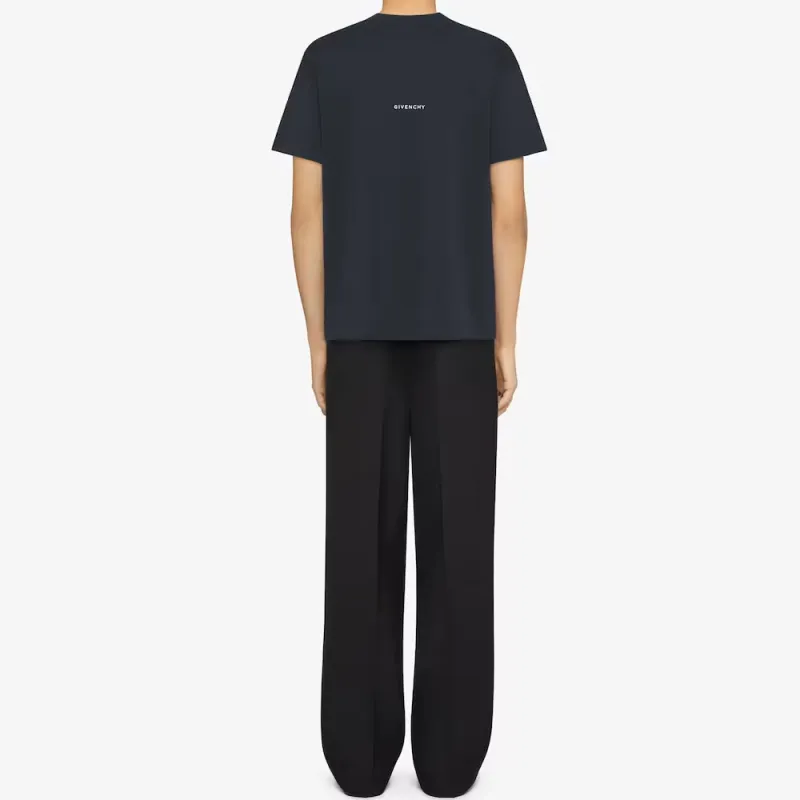 Givenchy T Shirt Men's Marine Blue-2