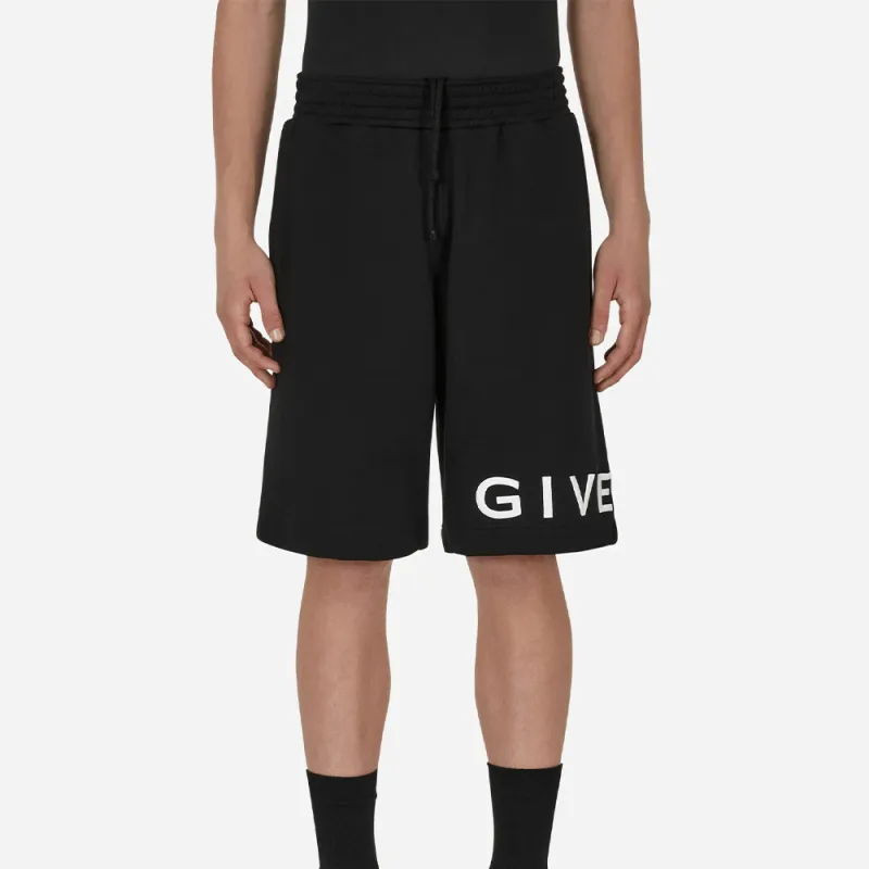 Givenchy Boxy Fit Short With Branding Embroidery-2