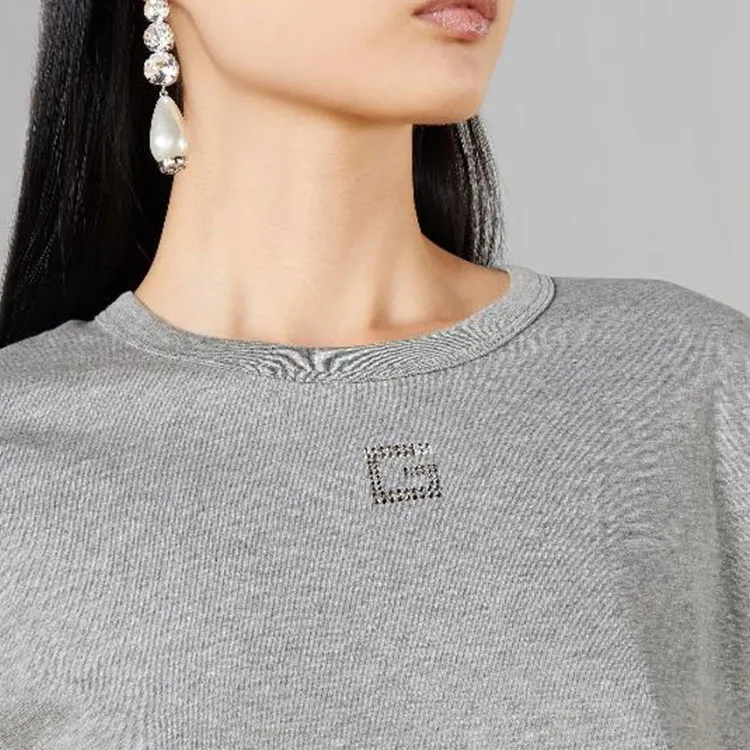 GUCCI G Embellished Cropped T-Shirt-3