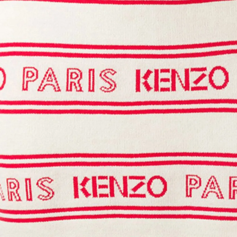 KENZO Letter Logo Casual Short Skirts Women's White-3