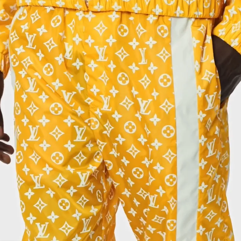 LOUIS VUITTON FW24 Knitted Sports Pants Men's Orange-2