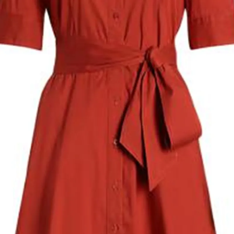 Polo Ralph Lauren Short Sleeved Dress Women's Red-4