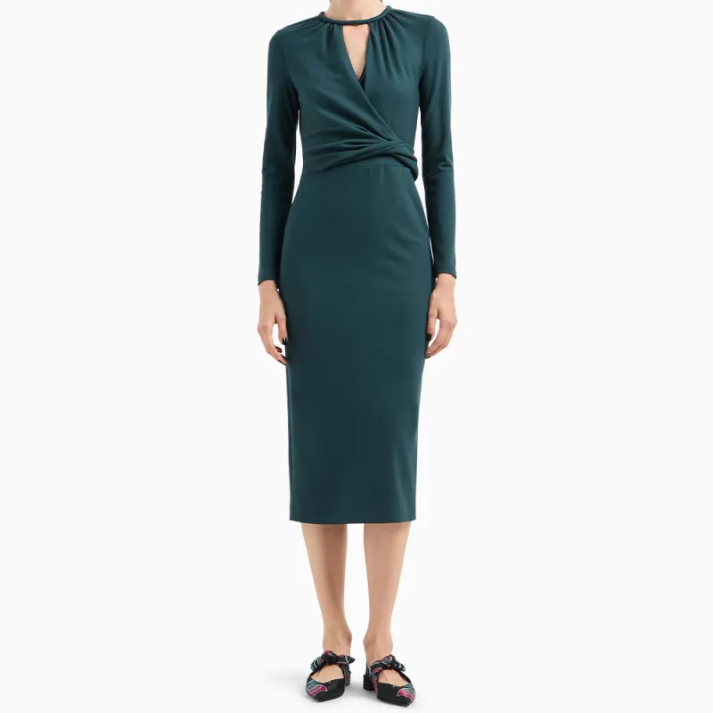 GIORGIO ARMANI Asv Viscose blend Midi Dress-2