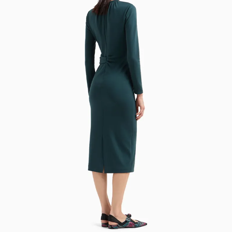 GIORGIO ARMANI Asv Viscose blend Midi Dress-3