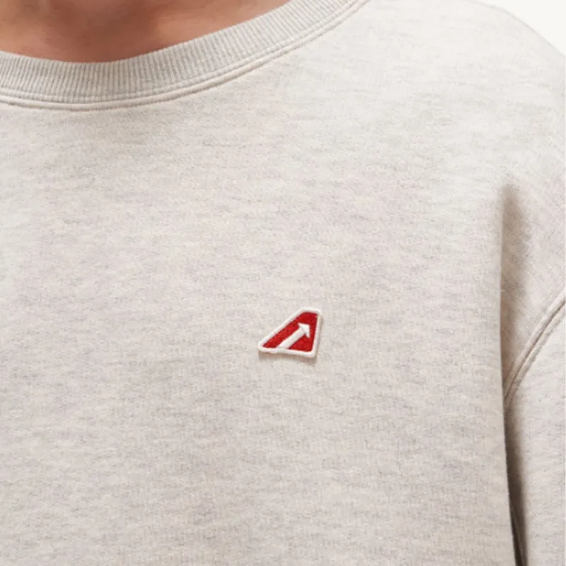 AUTRY Melange Gray Ease Crew Neck Sweatshirt Sweatshirt Men's Gray-3