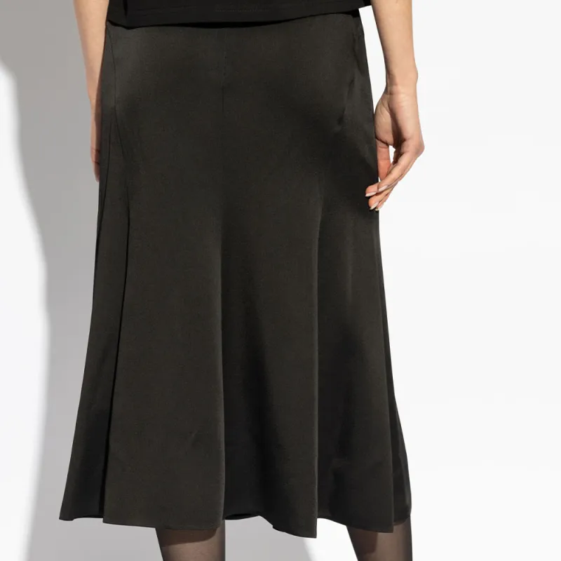 VERSACE Medusa Safety Pin Detailed High Waist Midi Skirt-3
