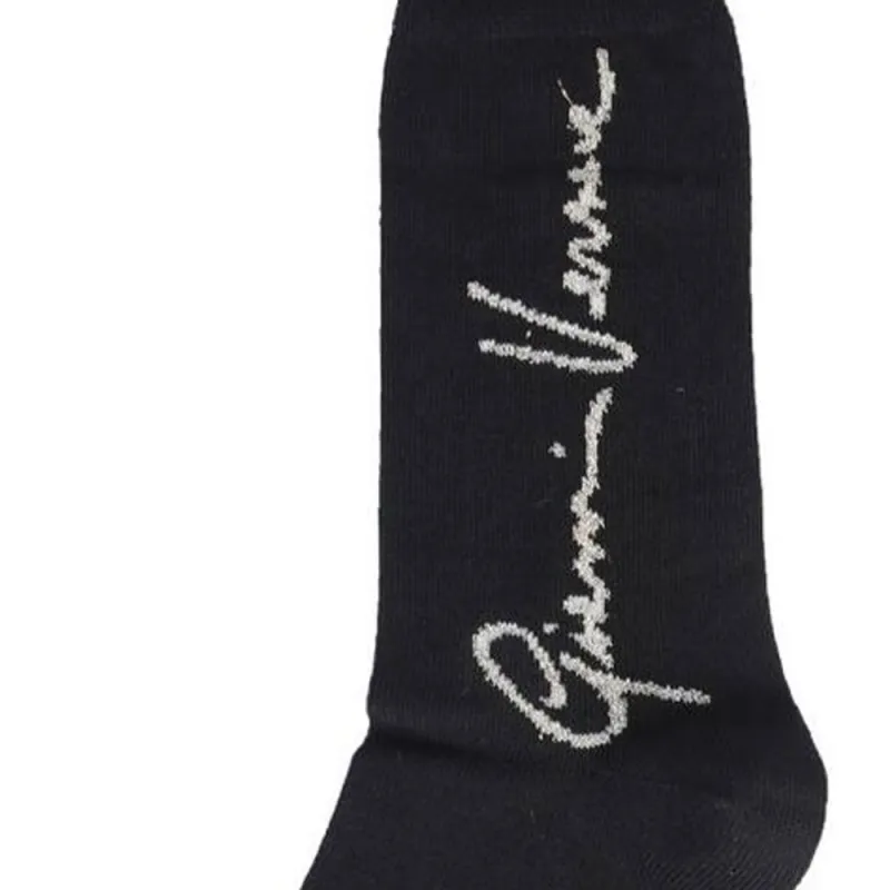 VERSACE Mid-Calf Socks Women's 1 Pack Black-1