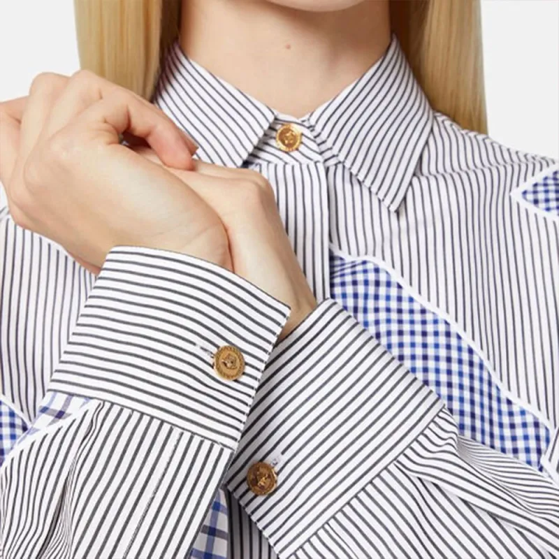 VERSACE Shirts Women's Blue-4