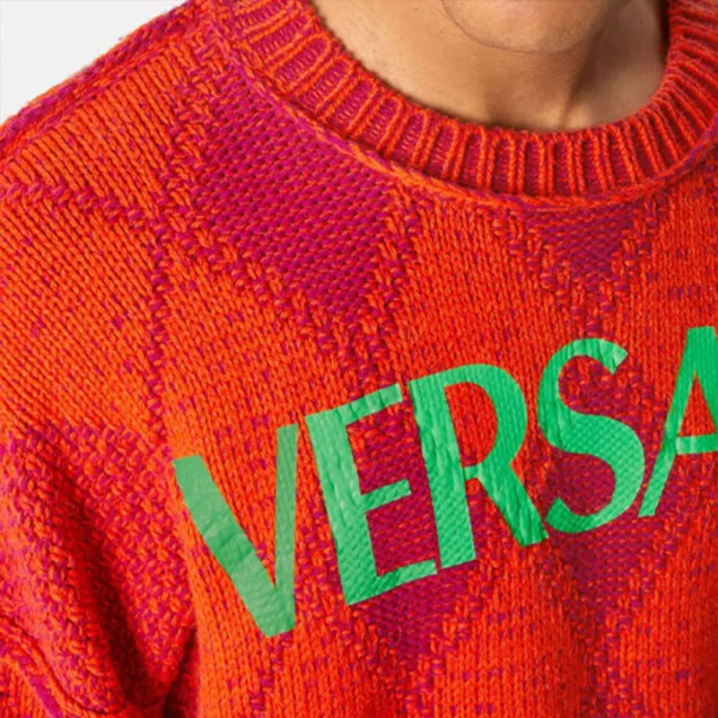 VERSACE Sweaters Men Orange-1