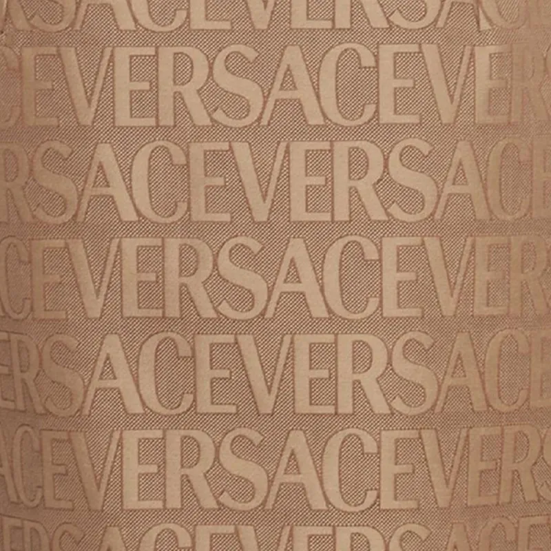 VERSACE Logo Jacquard Zipped Mini Skirt-3