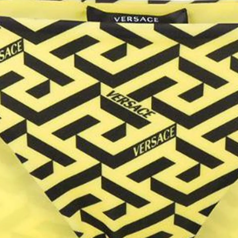 VERSACE Swimming Shorts Women's Yellow-4
