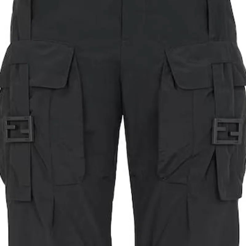 FENDI SS23 Cargo Pants Women's Black-3