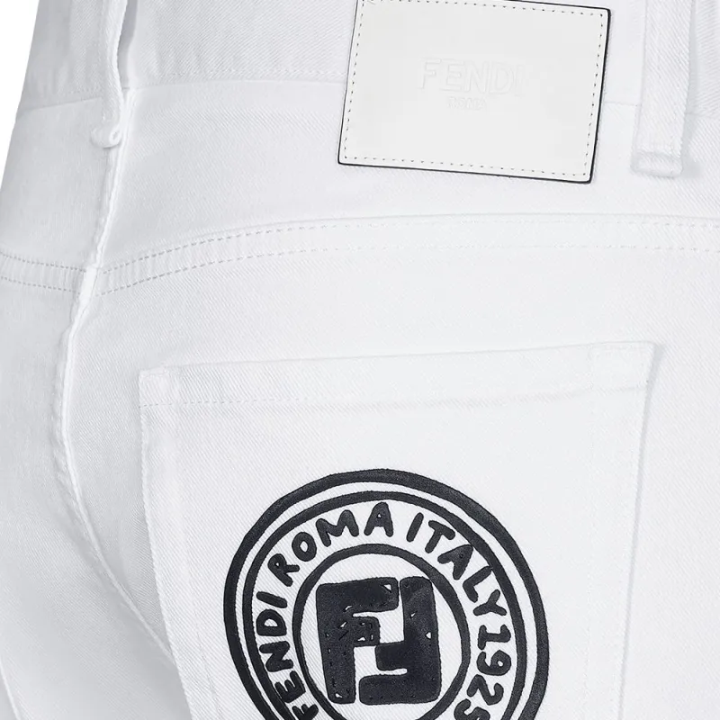 FENDI Jeans Men White-2