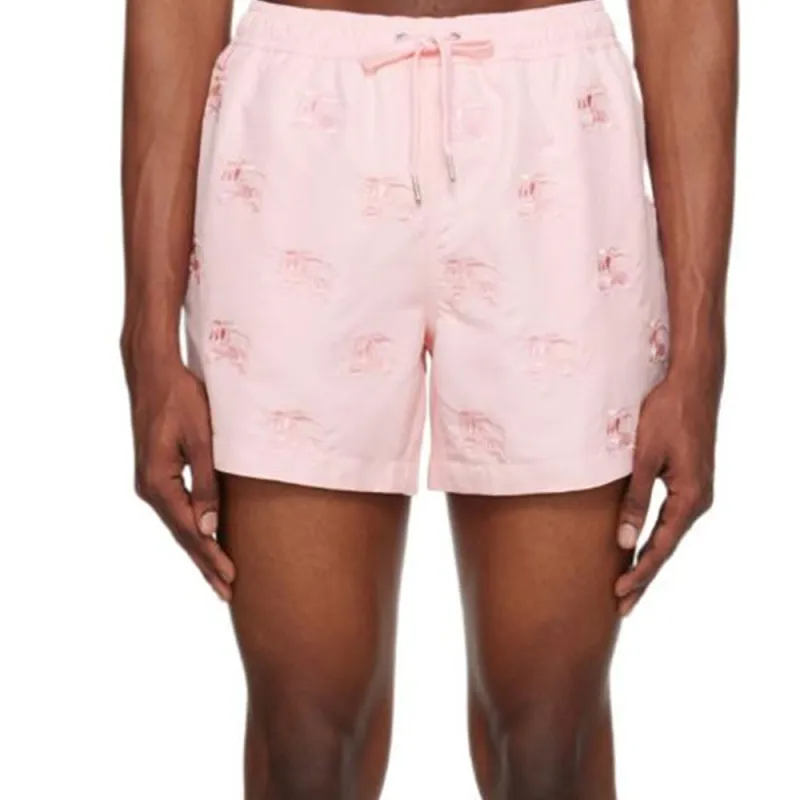 Burberry Casual Shorts Men Pink-1