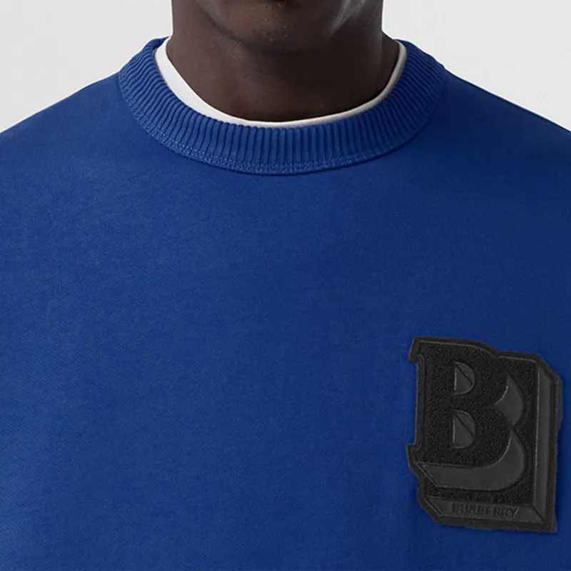Burberry Sweatshirts Men Blue-3