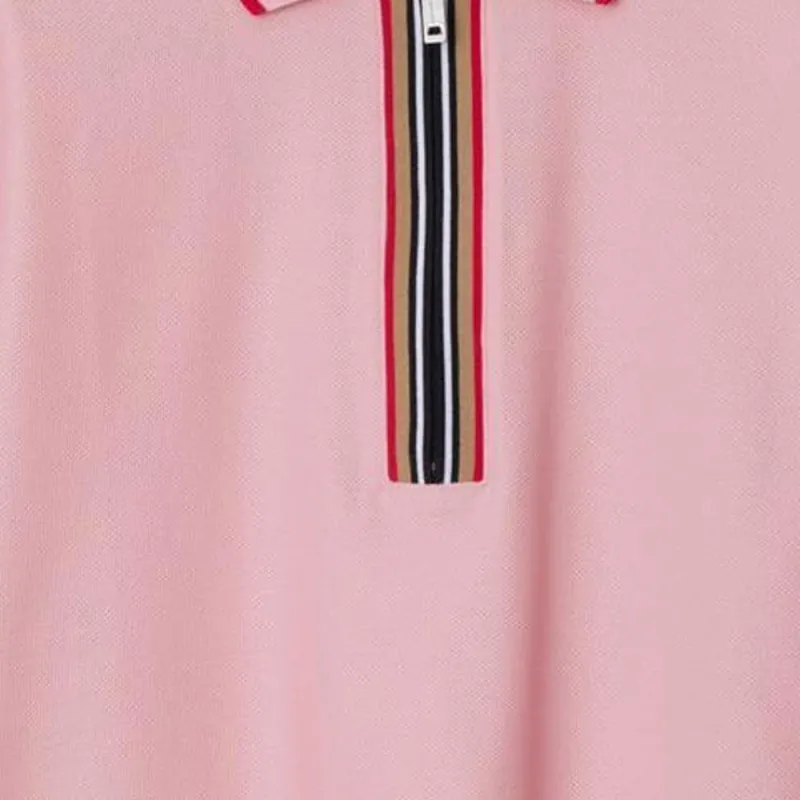 Burberry FW24 Polo Shirt Men's Soft Floral Pink-3